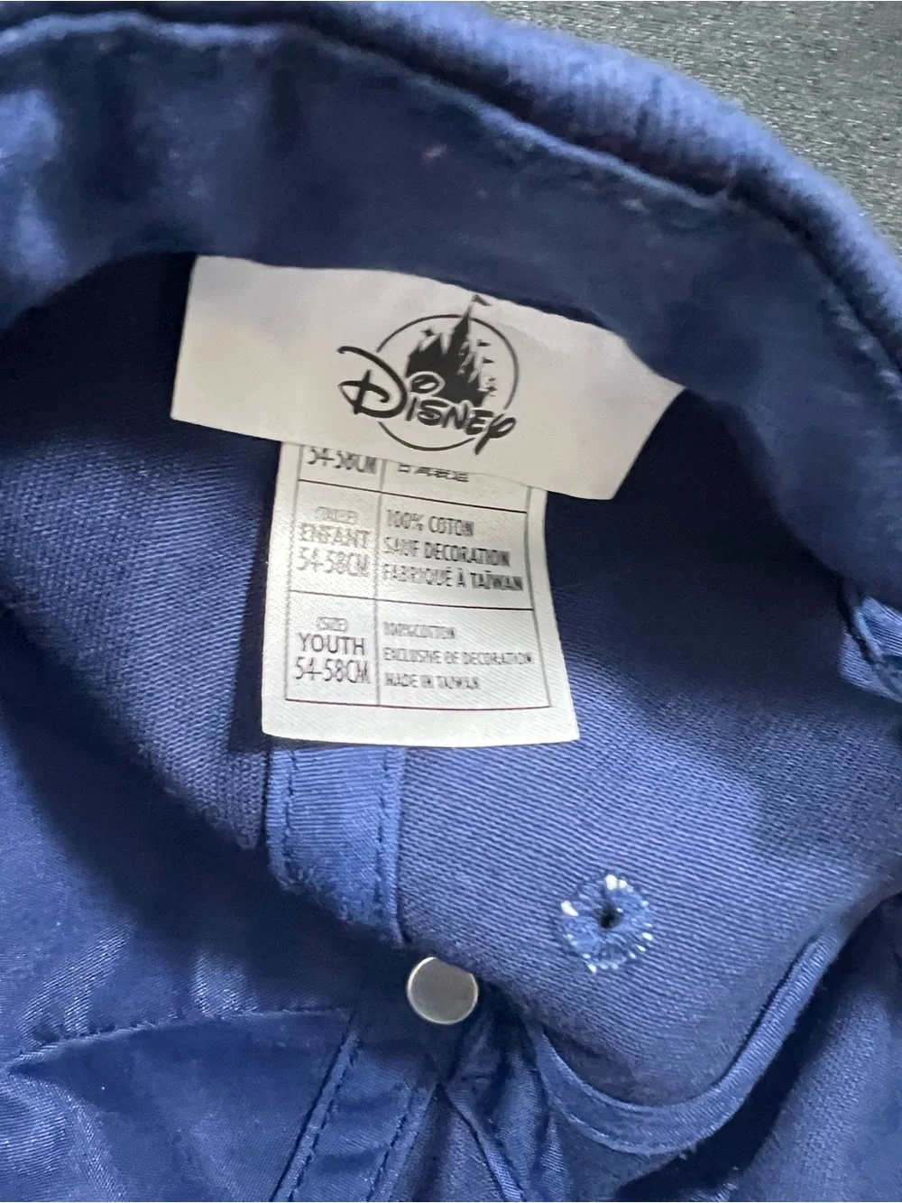 Disney Mickey Mouse 30th and 50th Anniversary Navy and Gray Caps